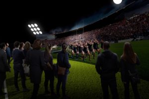 Work on All Blacks Experience kicks off, new images released