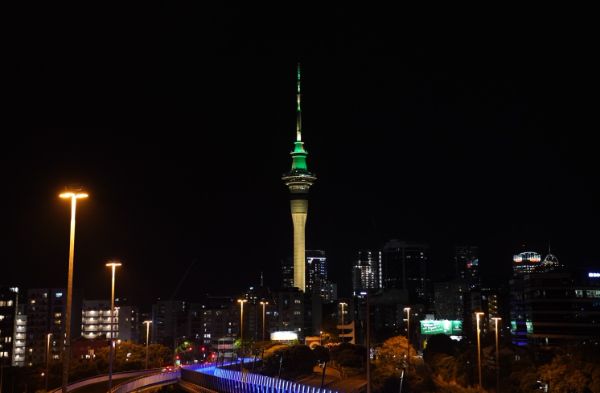 Sky Tower to go green and gold for Aus return