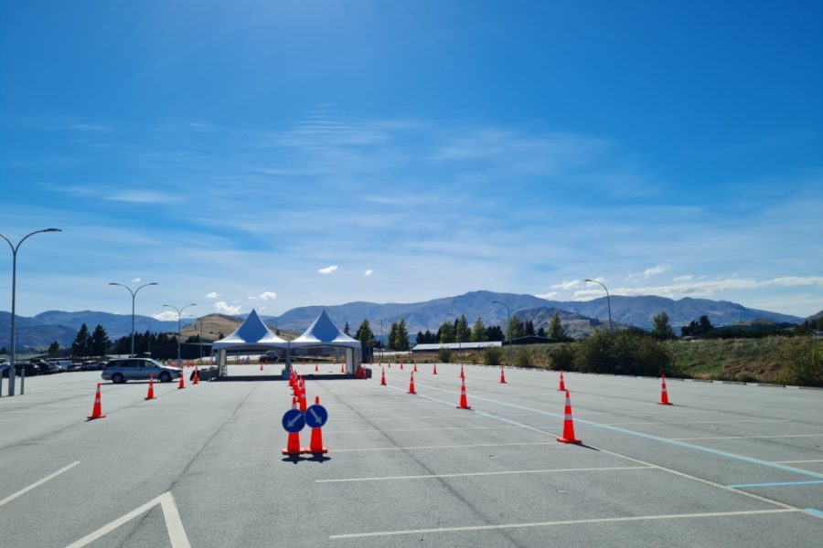 Queenstown Airport, SDHB set up drive-through vax clinic